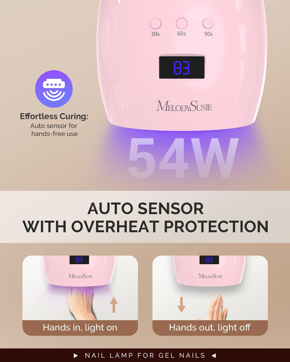 MelodySusie P-Plus30I size comparison with a hand to show scale and portability benefit