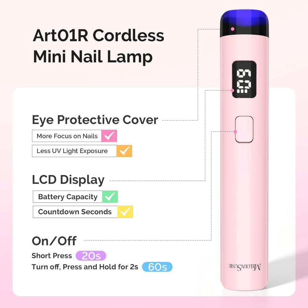 MelodySusie handheld lamp with transparent cover protecting lens and eyes