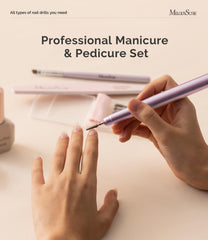 MelodySusie included nail bits and 25 sanding bands for versatile nail prep