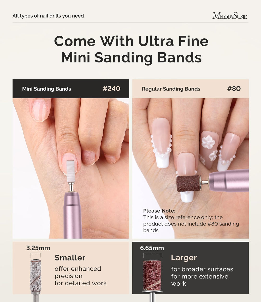 MelodySusie in use during a home manicure demonstrating quiet low-vibration use