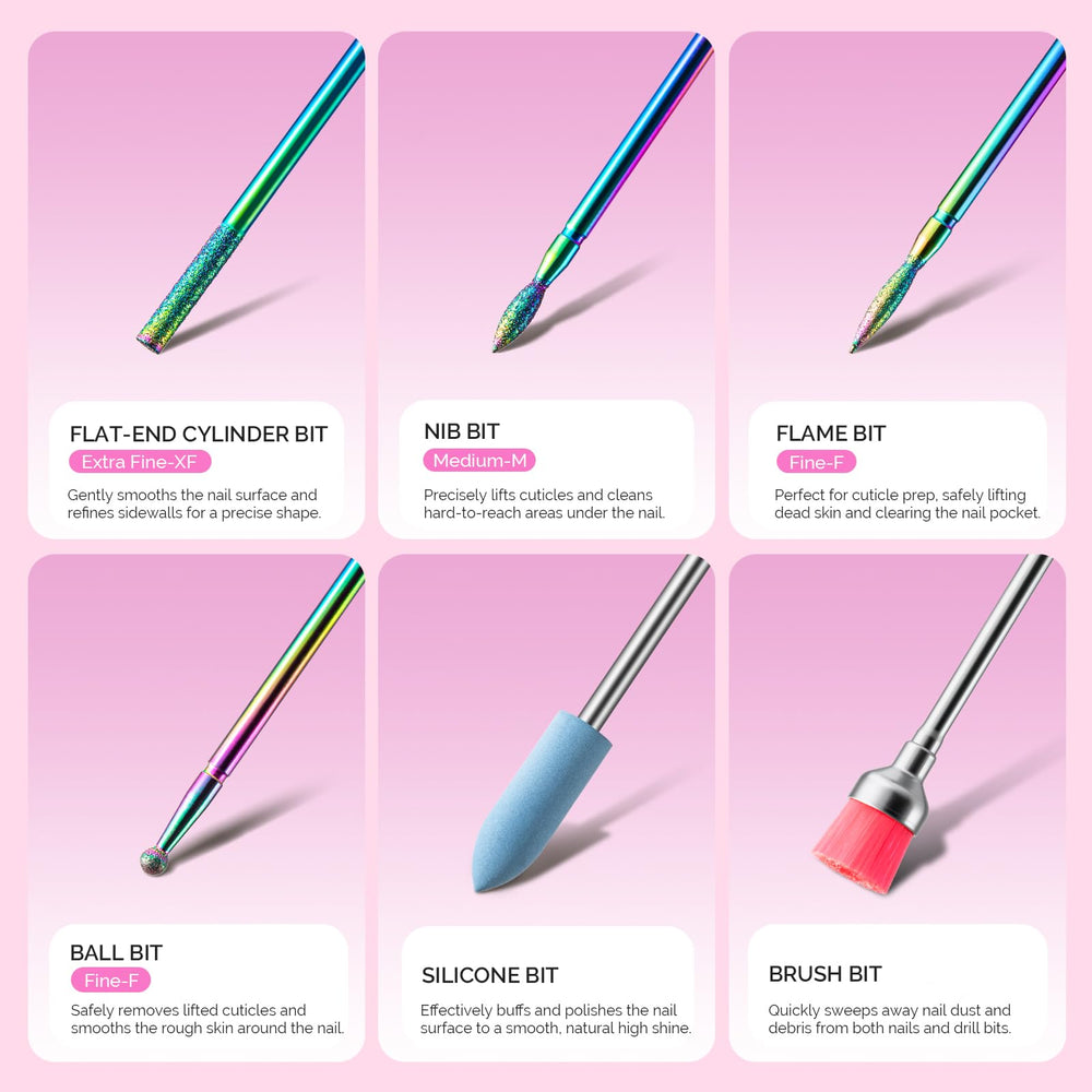 MelodySusie silicone polisher and brush highlighting glossy finish and dust-free cleanup benefit