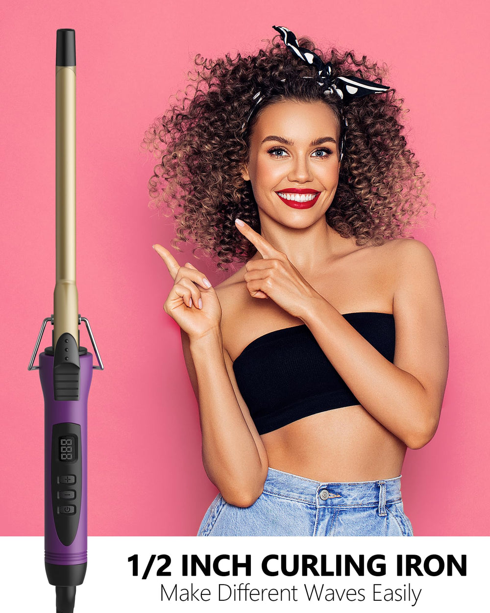 MELYDO wand with travel pouch on a suitcase showing travel-ready convenience benefit
