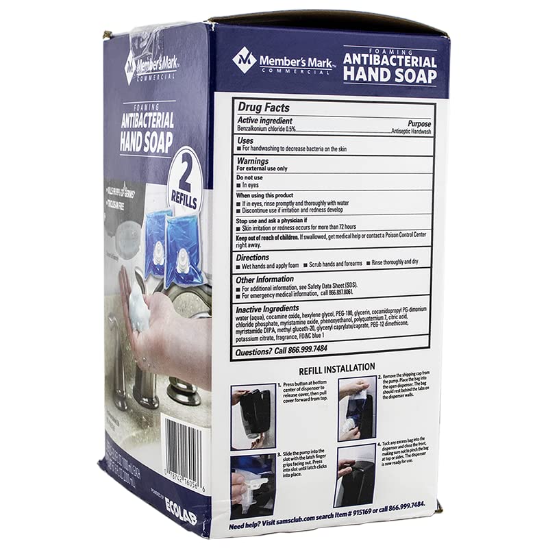 MEMBER´S MARK foam texture close-up demonstrating soft lather for gentle frequent handwashing