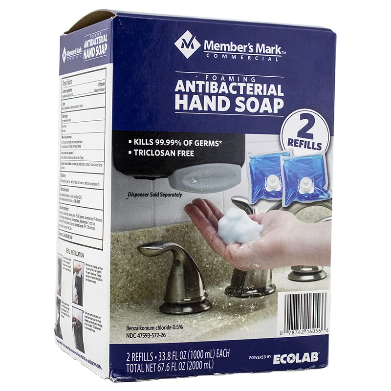 MEMBER´S MARK front packaging showing two 33.8oz refill bags and clear labeling for easy restocking