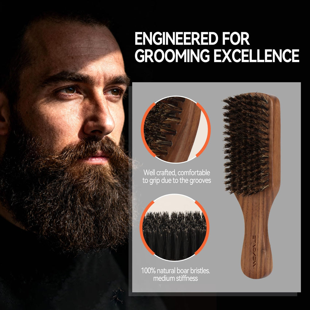 MenGate boar bristles close-up revealing natural fibers for effective detangling benefit