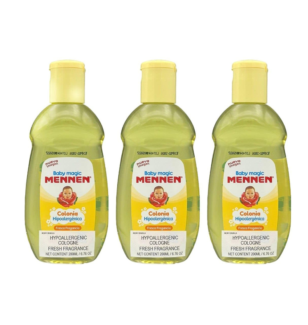 Mennen Baby Magic close-up bottle label highlighting product name and sealed details for trust