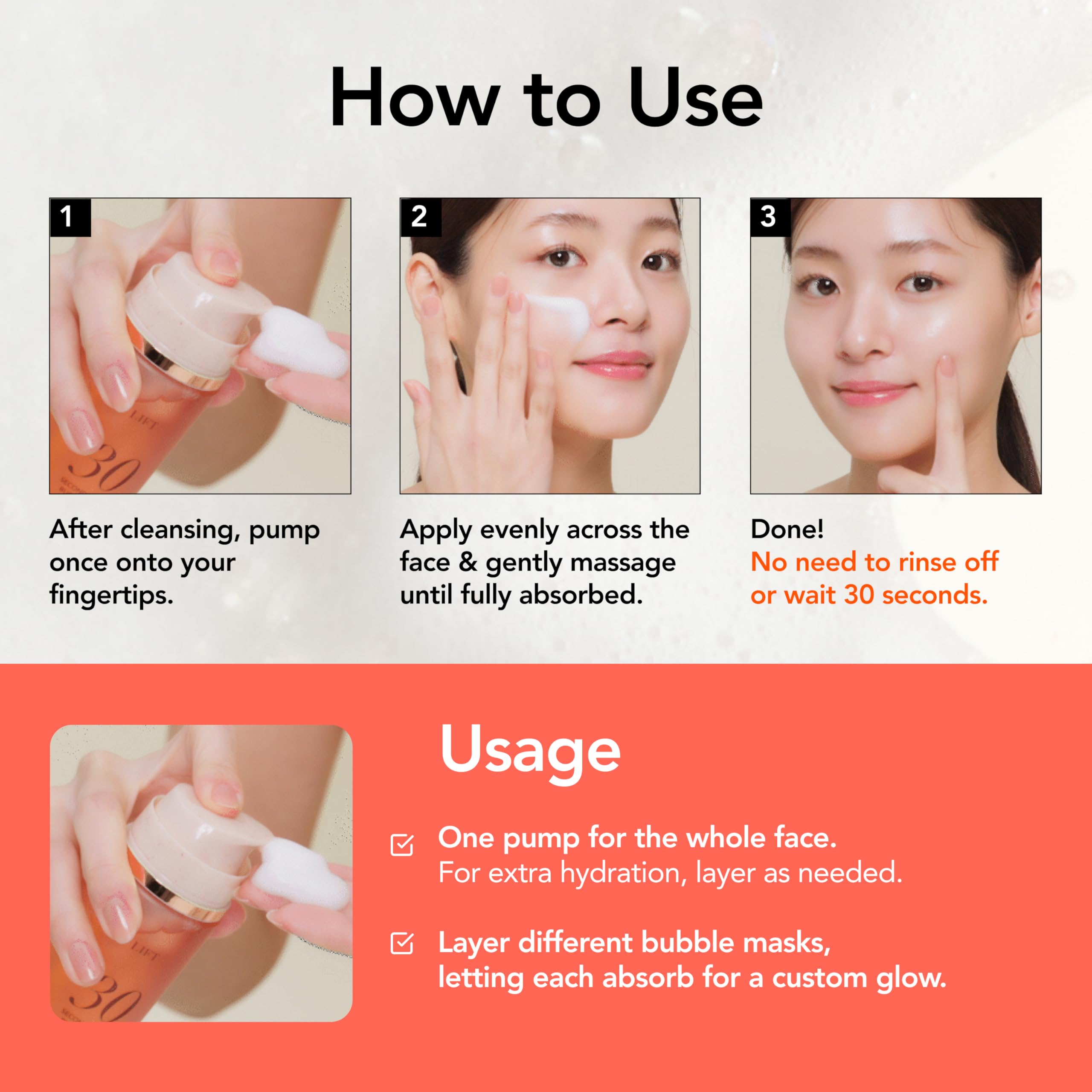 MENOKIN used as primer under foundation showing smoother makeup application