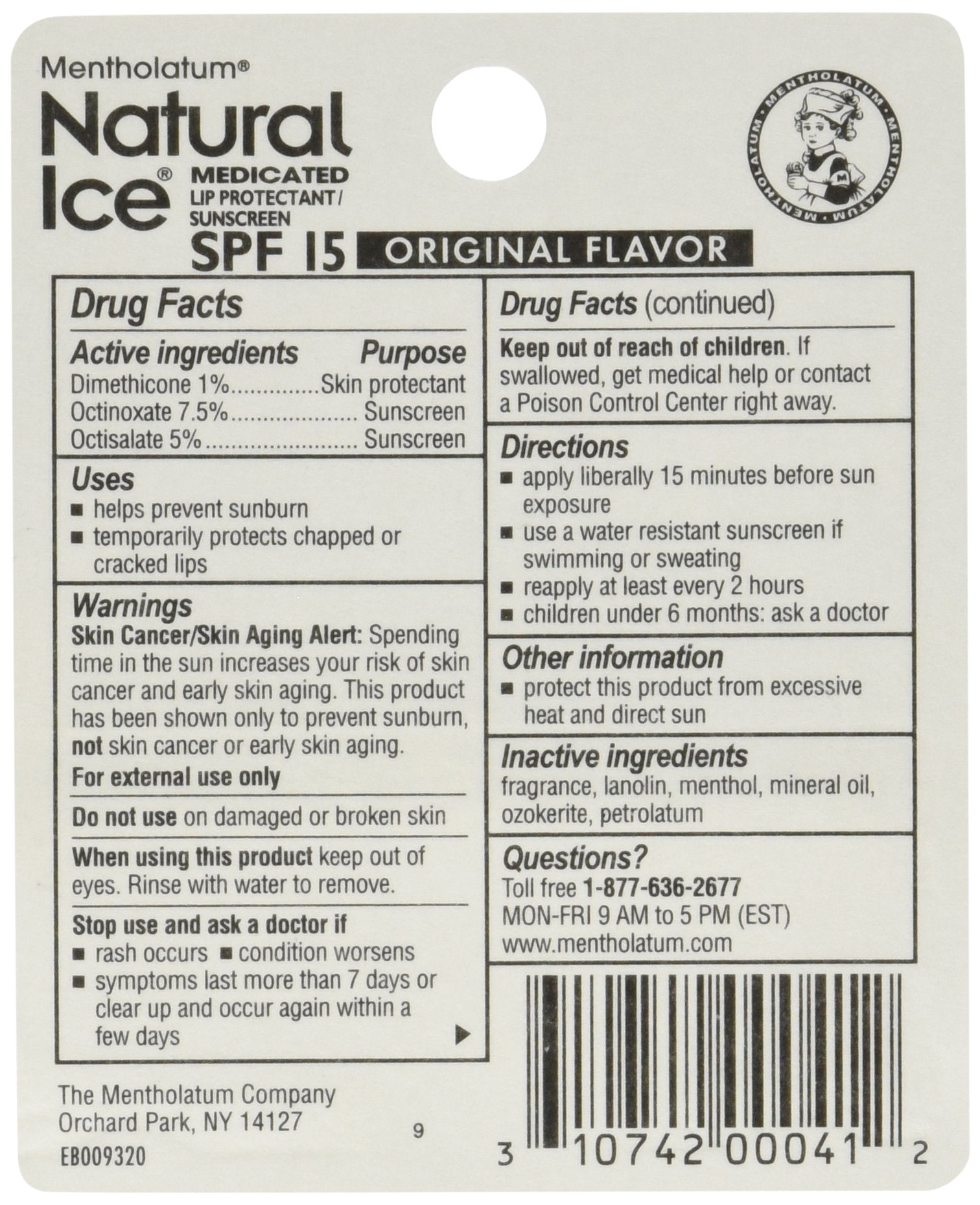 Ever Ready First Aid Mentholatum Natural Ice texture close-up shows smooth glide and soothing finish