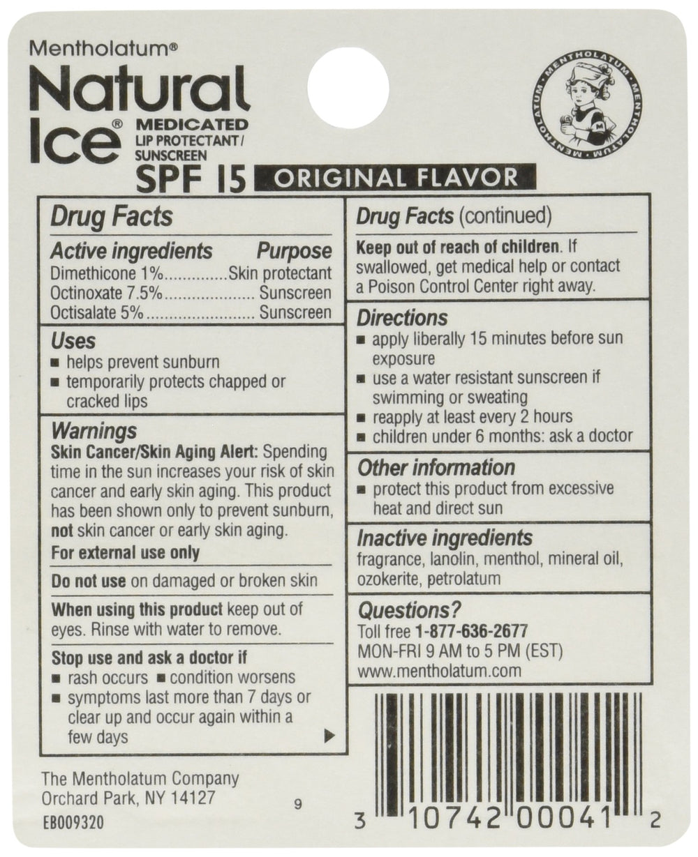 Ever Ready First Aid Mentholatum Natural Ice texture close-up shows smooth glide and soothing finish