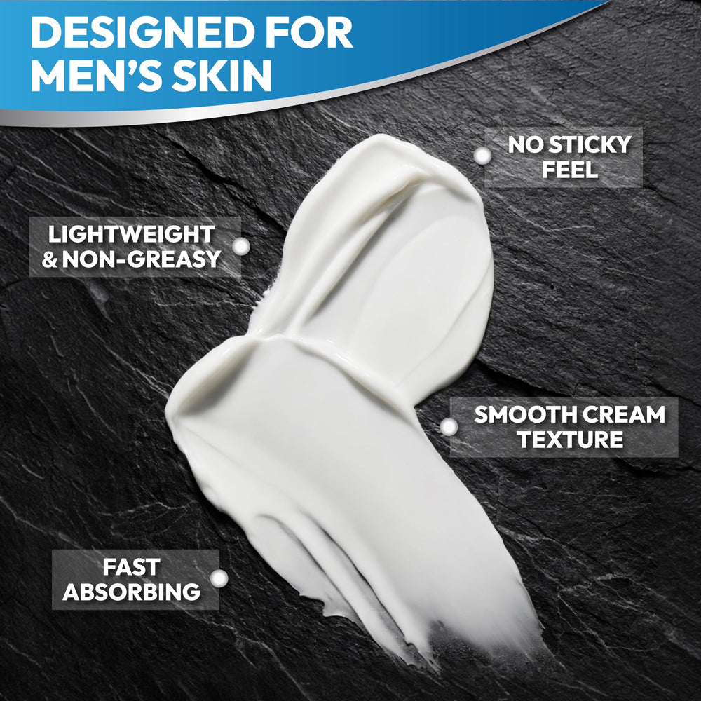 Menvils moisturizer applied near beard showing non-greasy grooming benefit