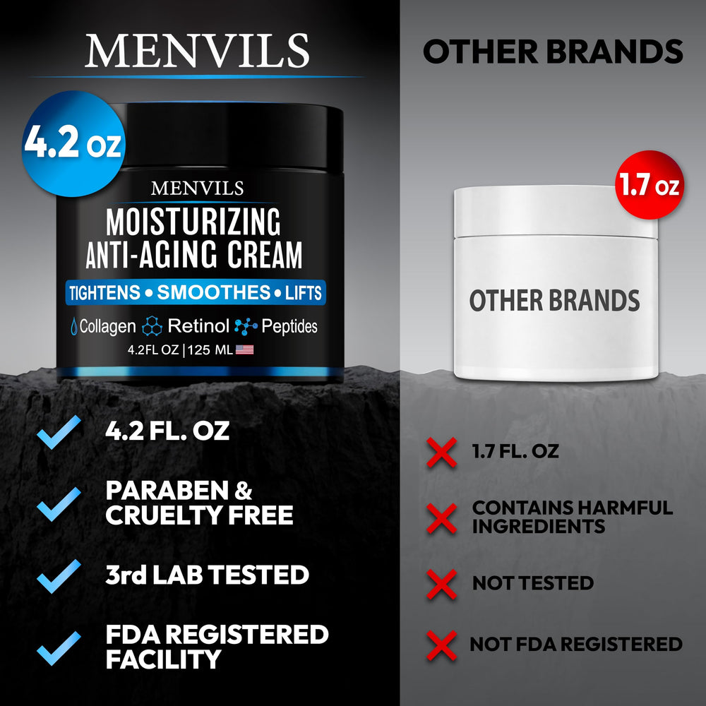 Menvils ingredient label close-up showing quality natural formulation