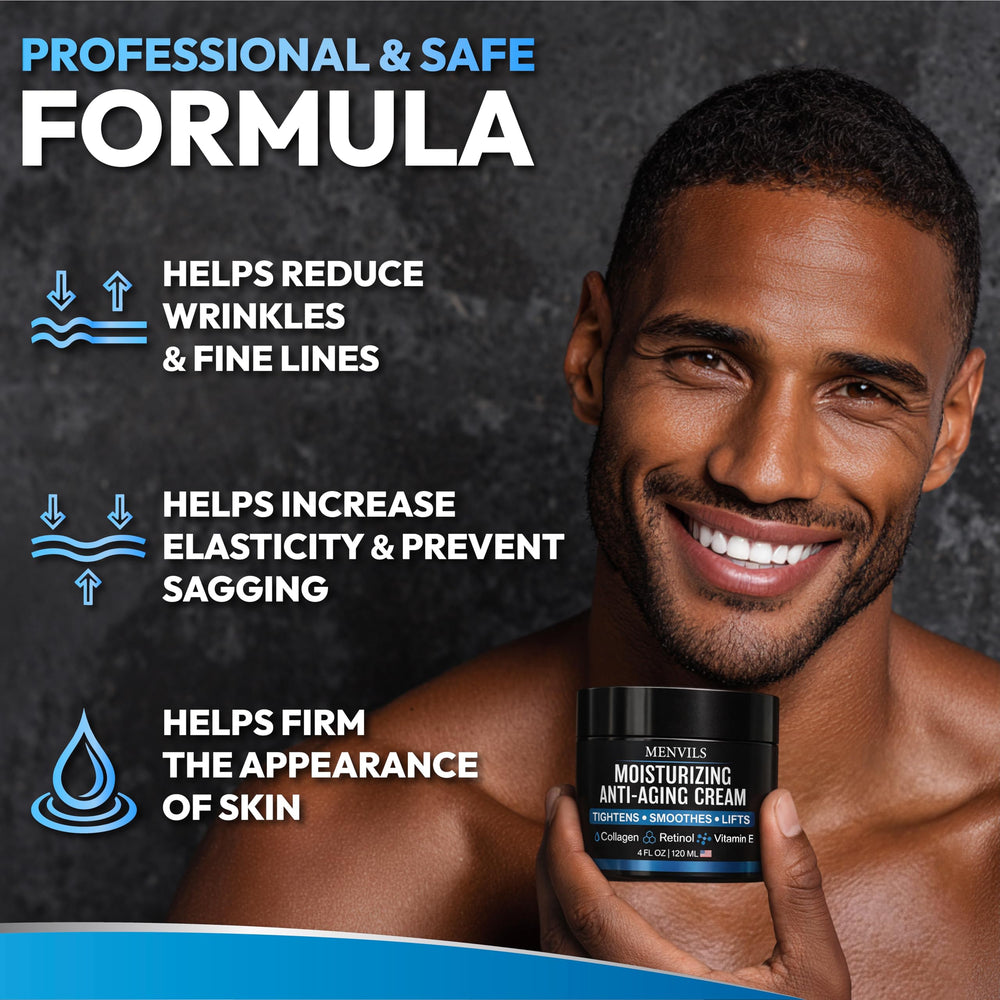 Menvils label close-up listing key natural and lab-tested ingredients