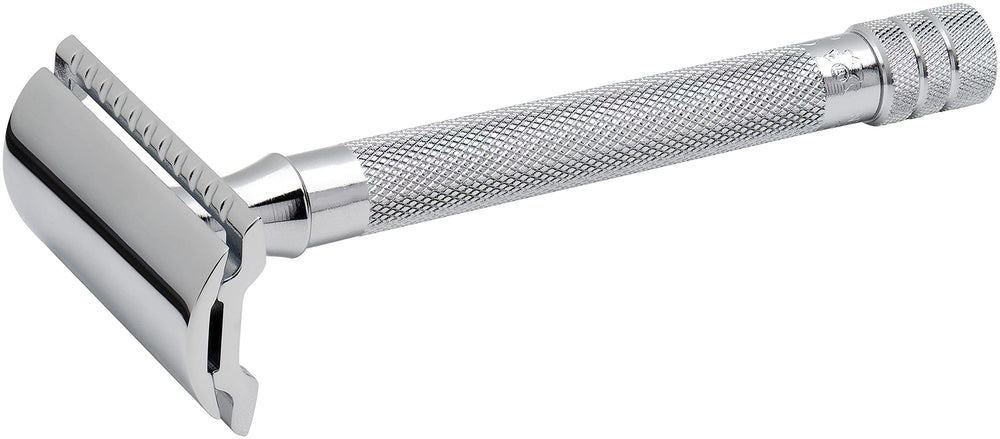 MERKUR with packaging and included blade indicating ready-to-use convenience