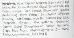 Merlot moisturizer spread on hand demonstrating fast absorption benefit