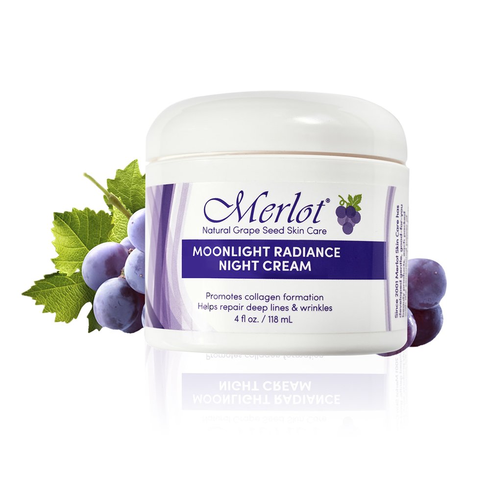Merlot night routine lifestyle shot demonstrating restful application benefit