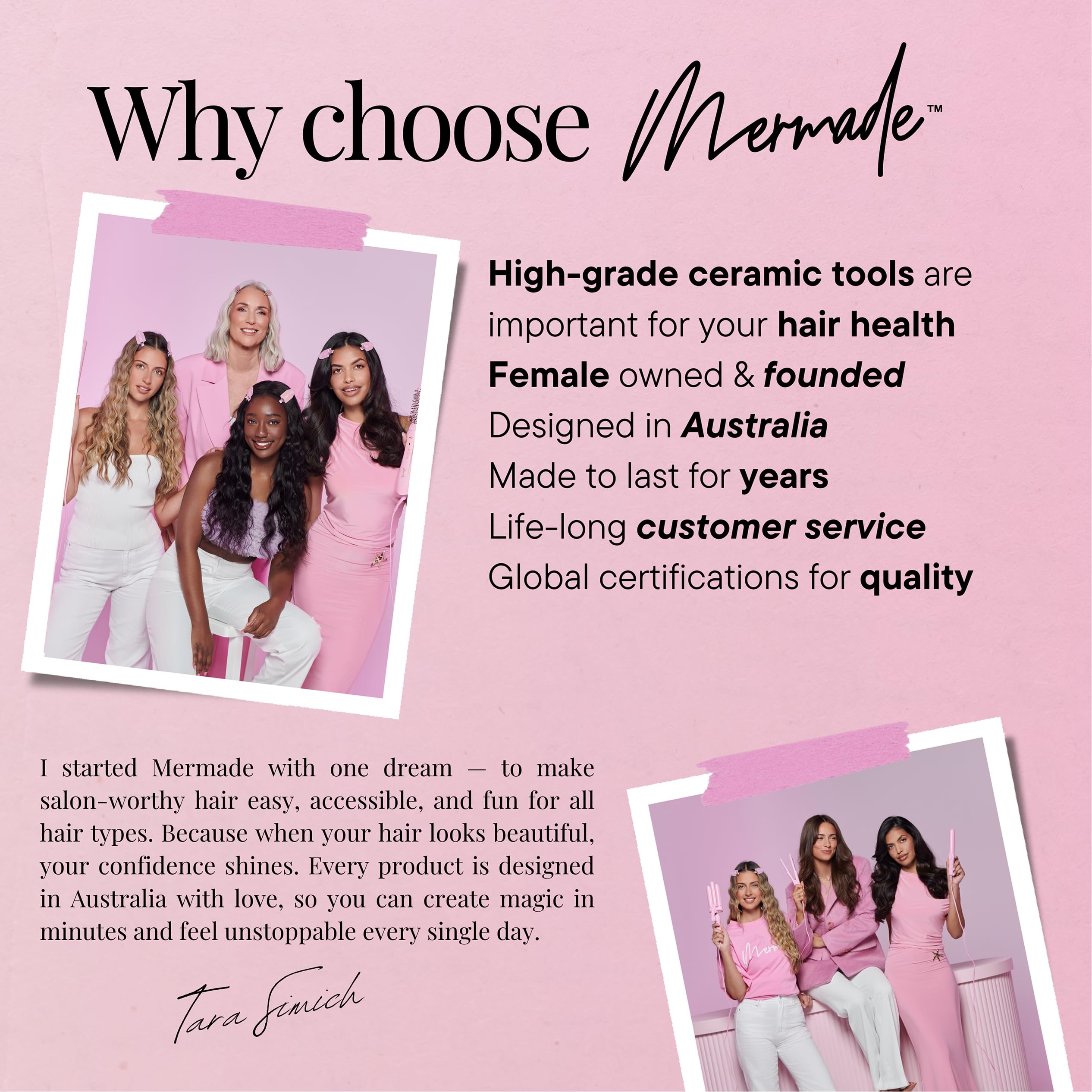 Mermade Hair packaging and contents showing what’s included for ready styling