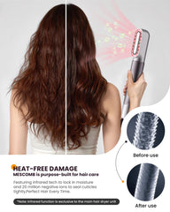 MESCOMB diffuser detail highlighting infrared vents for gentle drying and curl definition