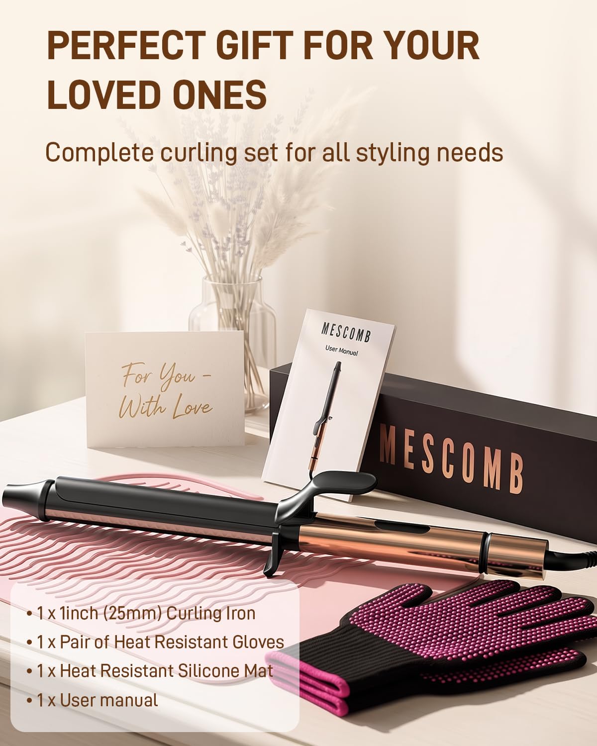 MESCOMB packaged gift box display ideal for gifting and elegant unboxing appeal
