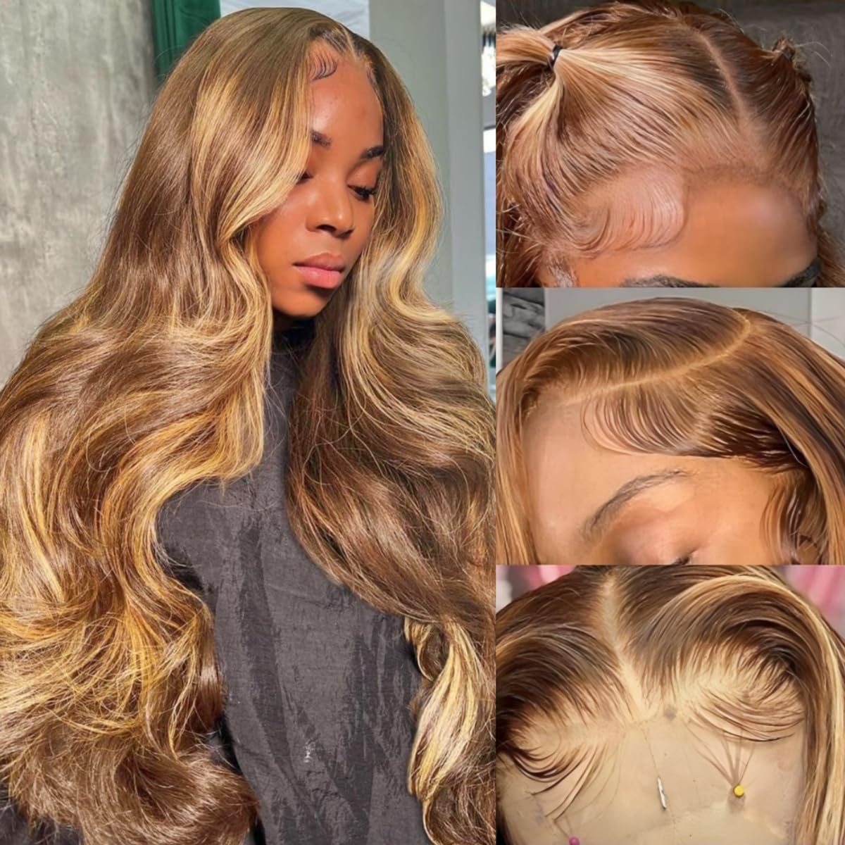 METDIO front packaging showing 26 inch ombre wig and brand