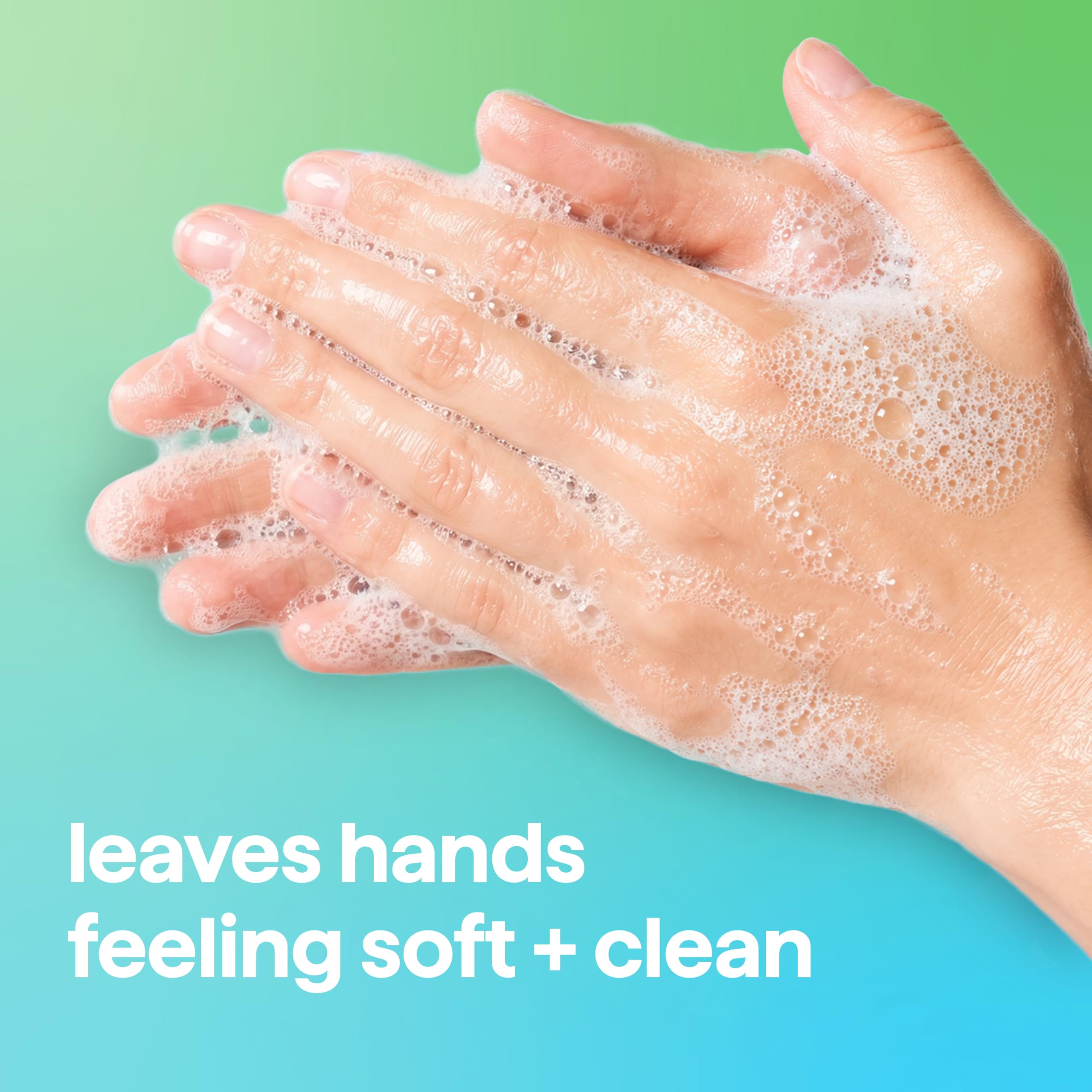 Method coconut water foam texture on hands demonstrating creamy lather and gentle clean