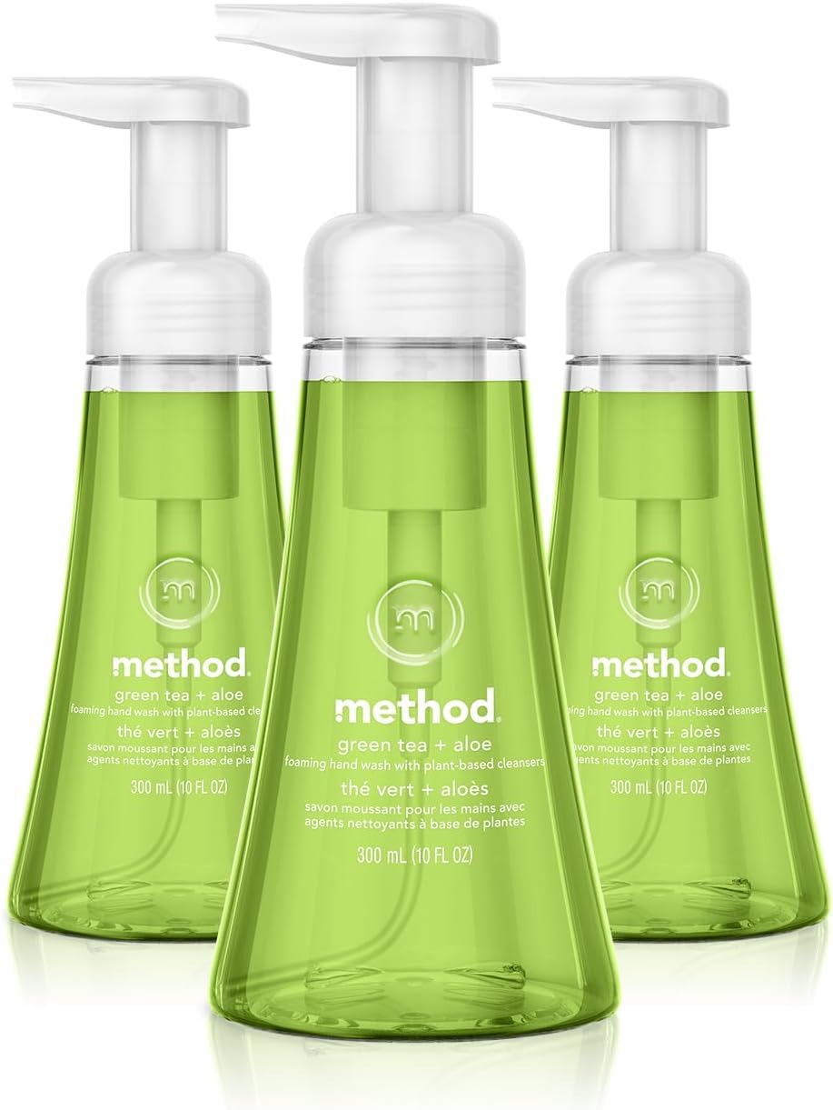 Method front packaging showing three 10 oz bottles and brand clarity