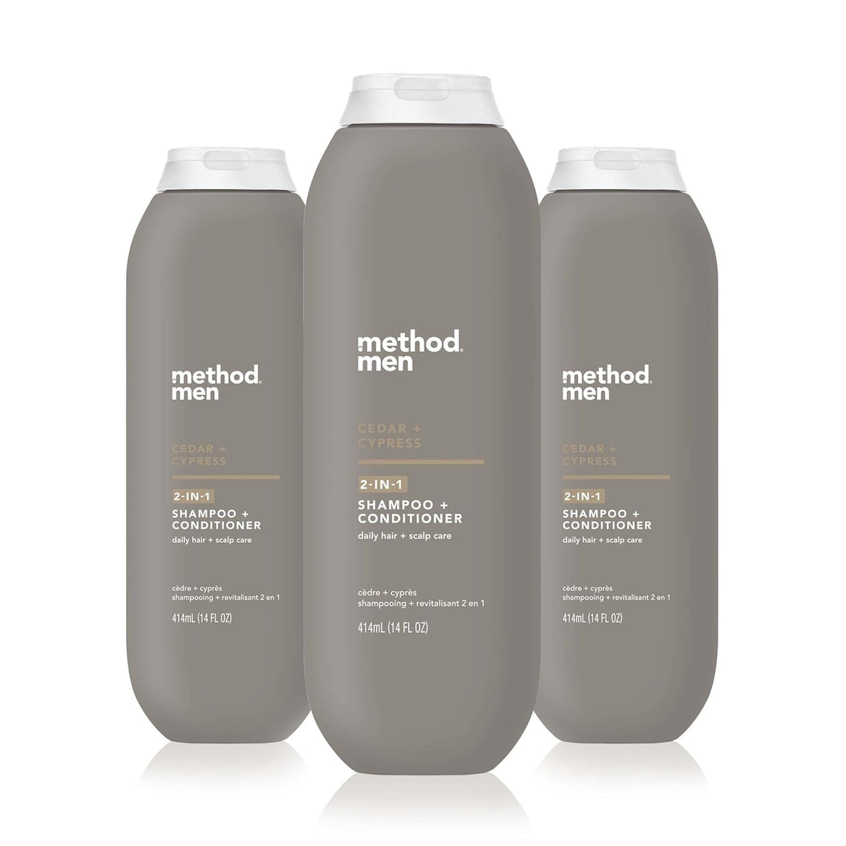 Method front label shows product name and cedar cypress scent benefit