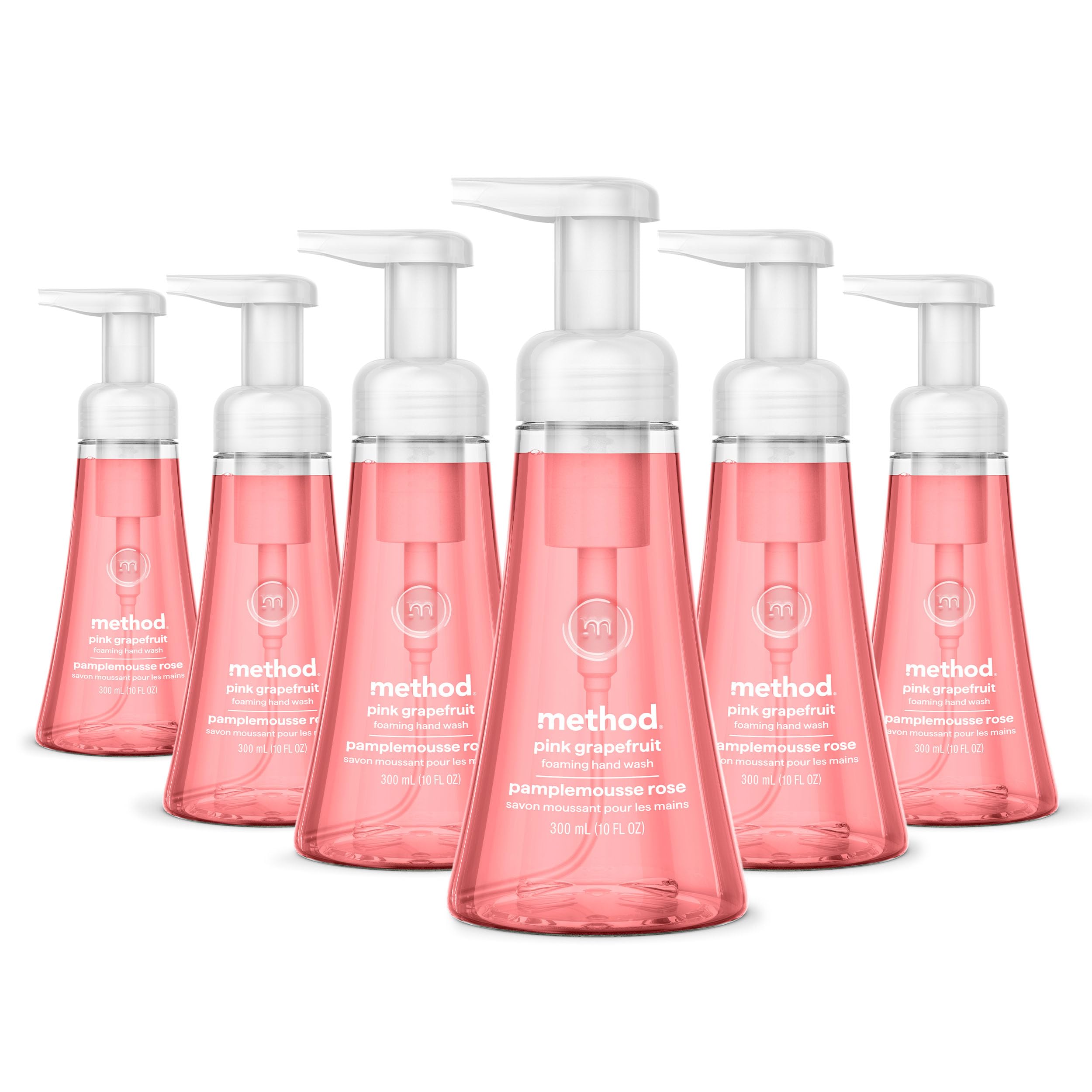 Method front packaging showing bright pink grapefruit scent and benefits