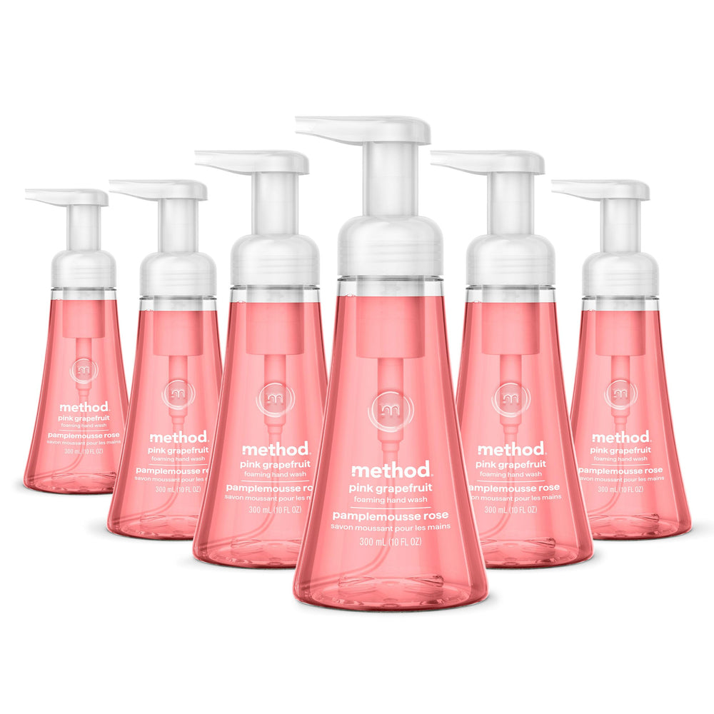 Method front packaging showing bright pink grapefruit scent and benefits