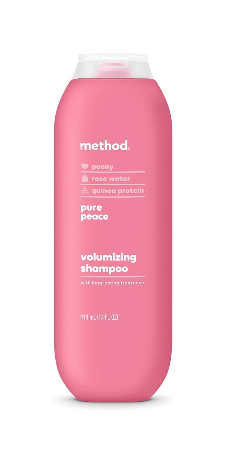 Method shampoo pump close-up highlighting easy dispensing and gentle cleansing
