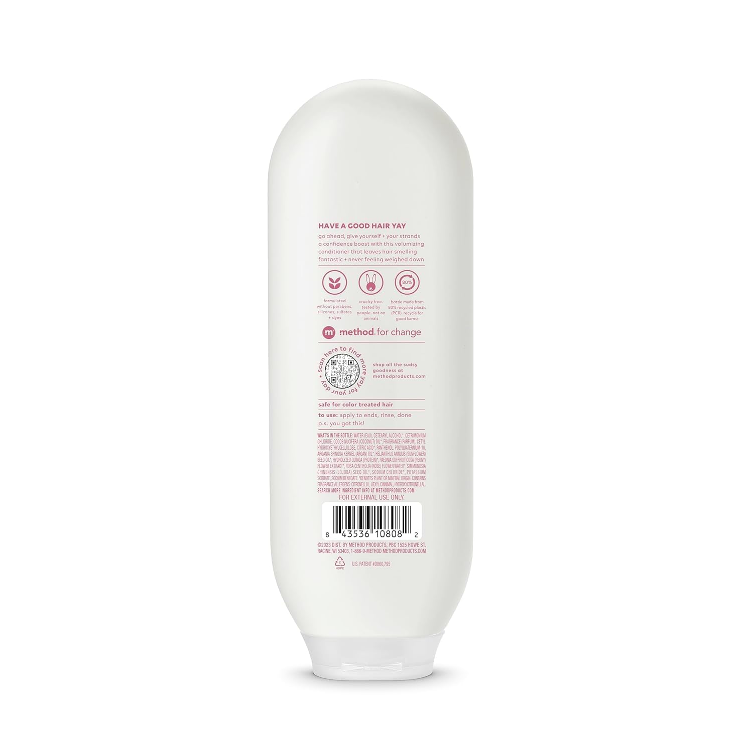 Foamy shampoo lather texture demonstrating Method cleansing and buildup removal