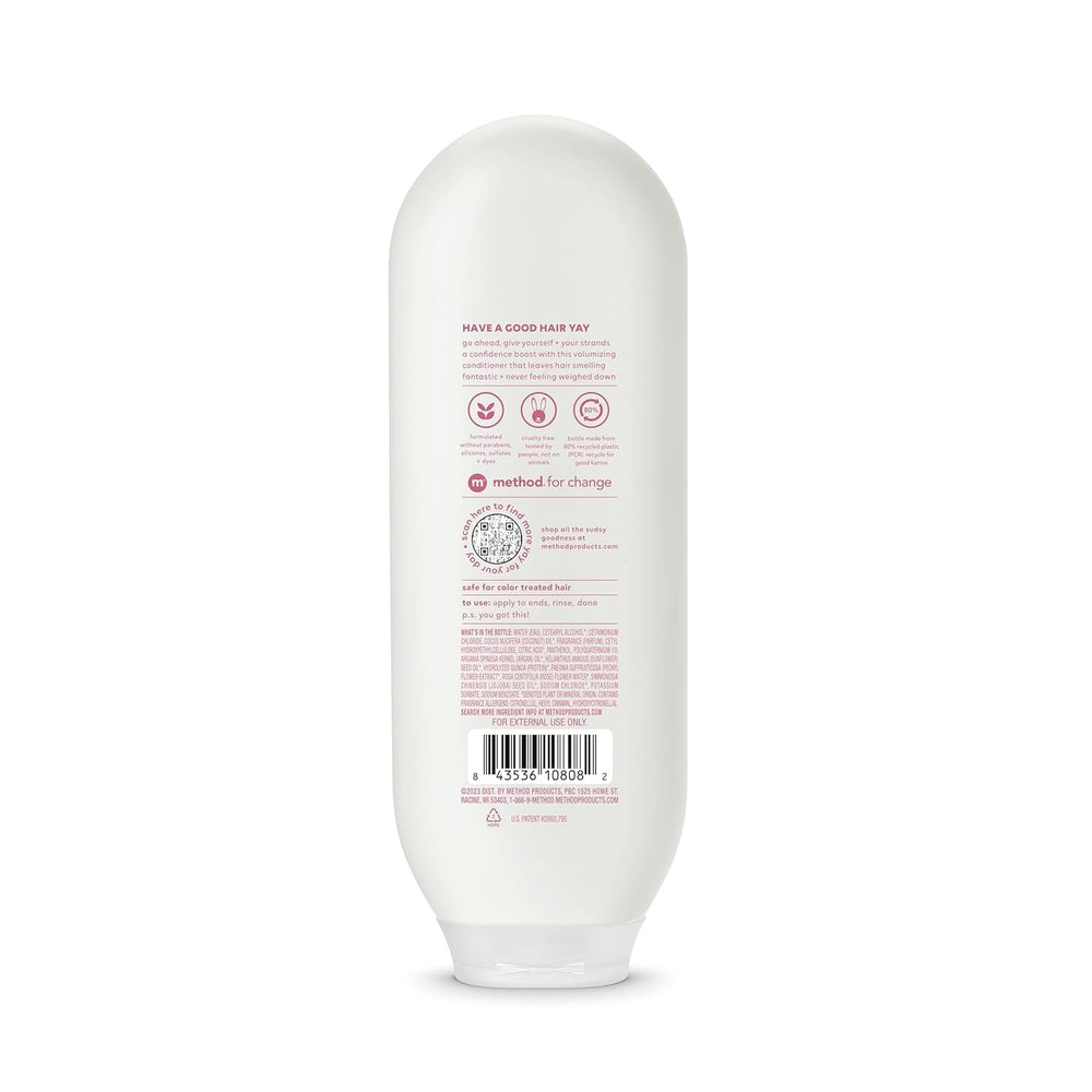 Foamy shampoo lather texture demonstrating Method cleansing and buildup removal