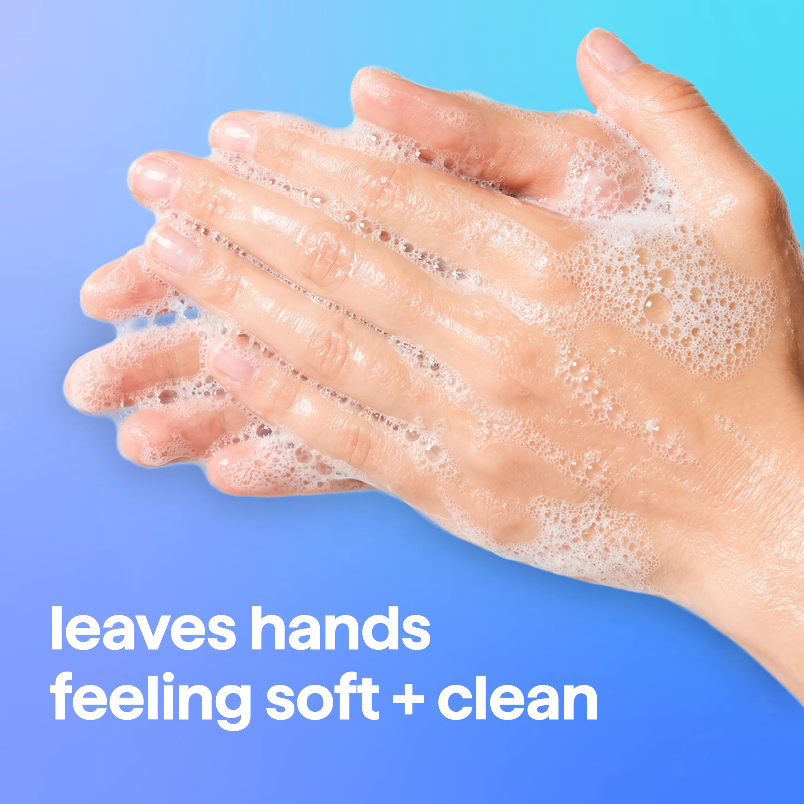 Method foamy texture close-up showing creamy foam that cleans without residue
