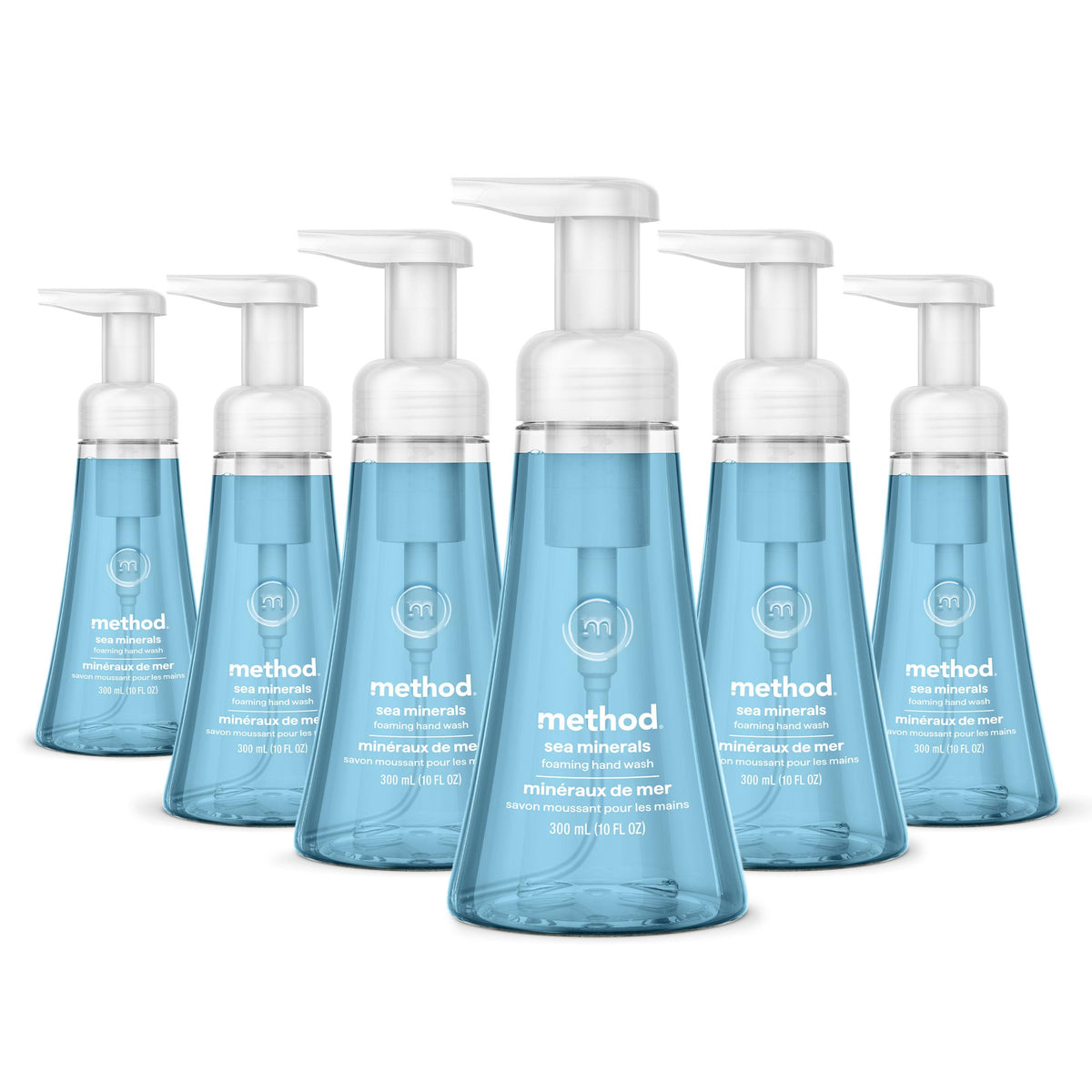 Method front packaging showing Sea Minerals six-pack and fresh marine scent benefit