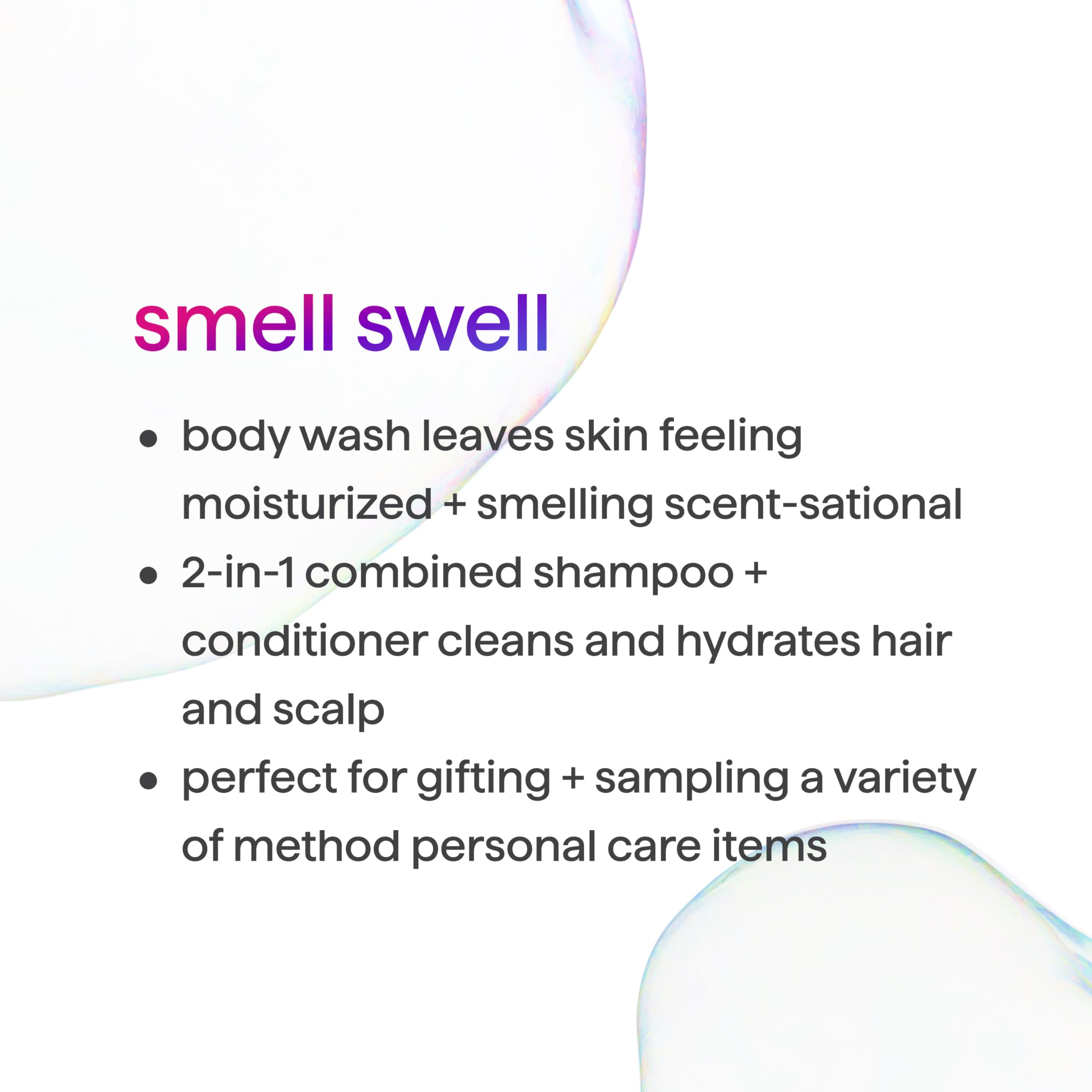 method gel texture lather on palm showing gentle foam and easy spreadability