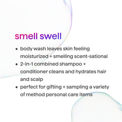 method gel texture lather on palm showing gentle foam and easy spreadability