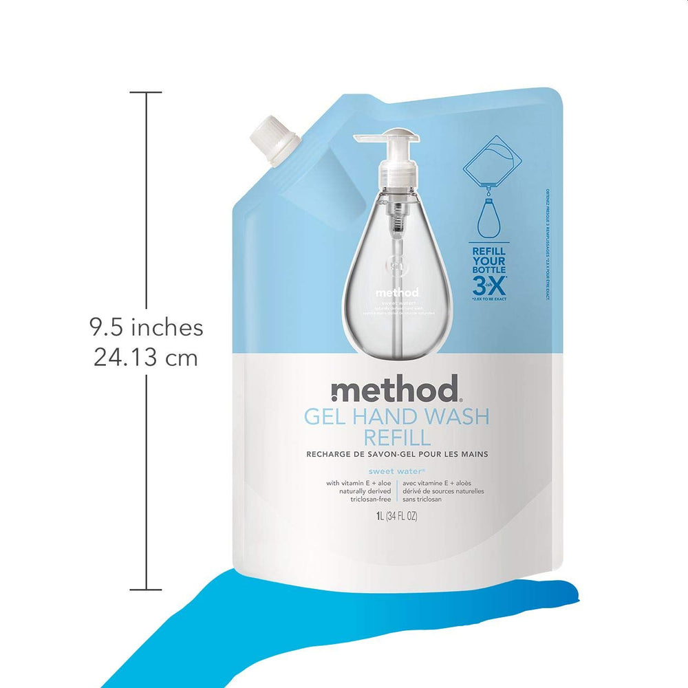 Method Sweet Water gel texture forming gentle foam for effective cleansing
