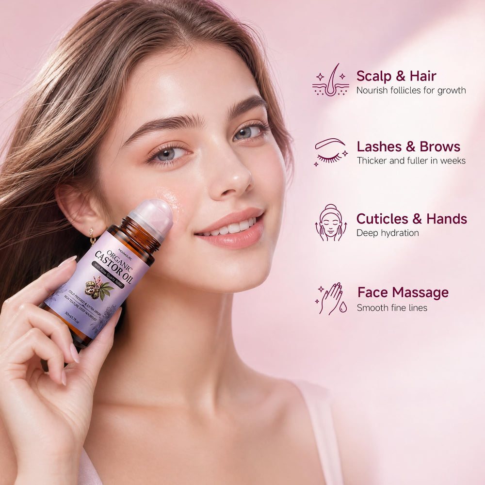 MGVAASURC close-up of rose quartz roller for cooling massage and absorption