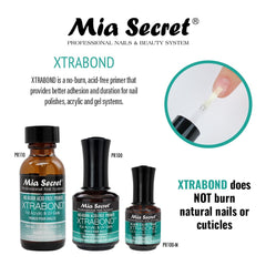 Mia Secret applied on natural nail demonstrating improved adhesion benefit