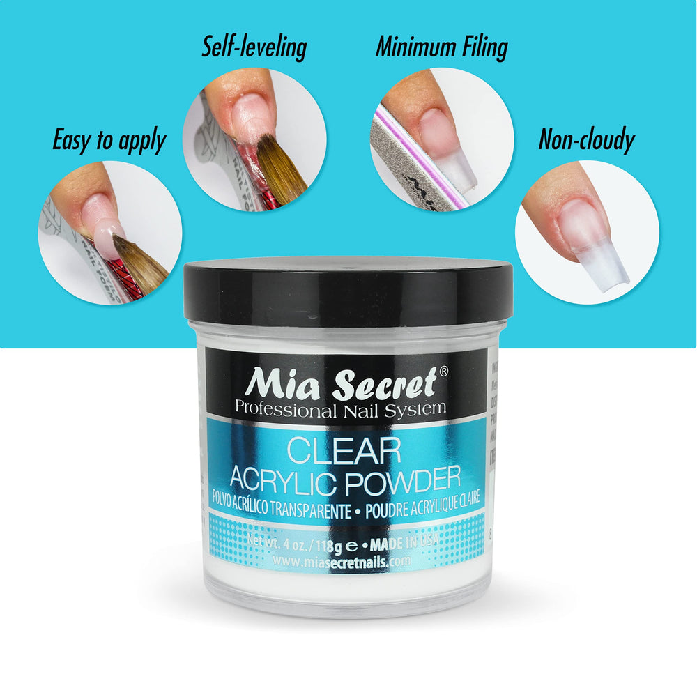 Mia Secret powder on salon station portraying professional-ready supplies