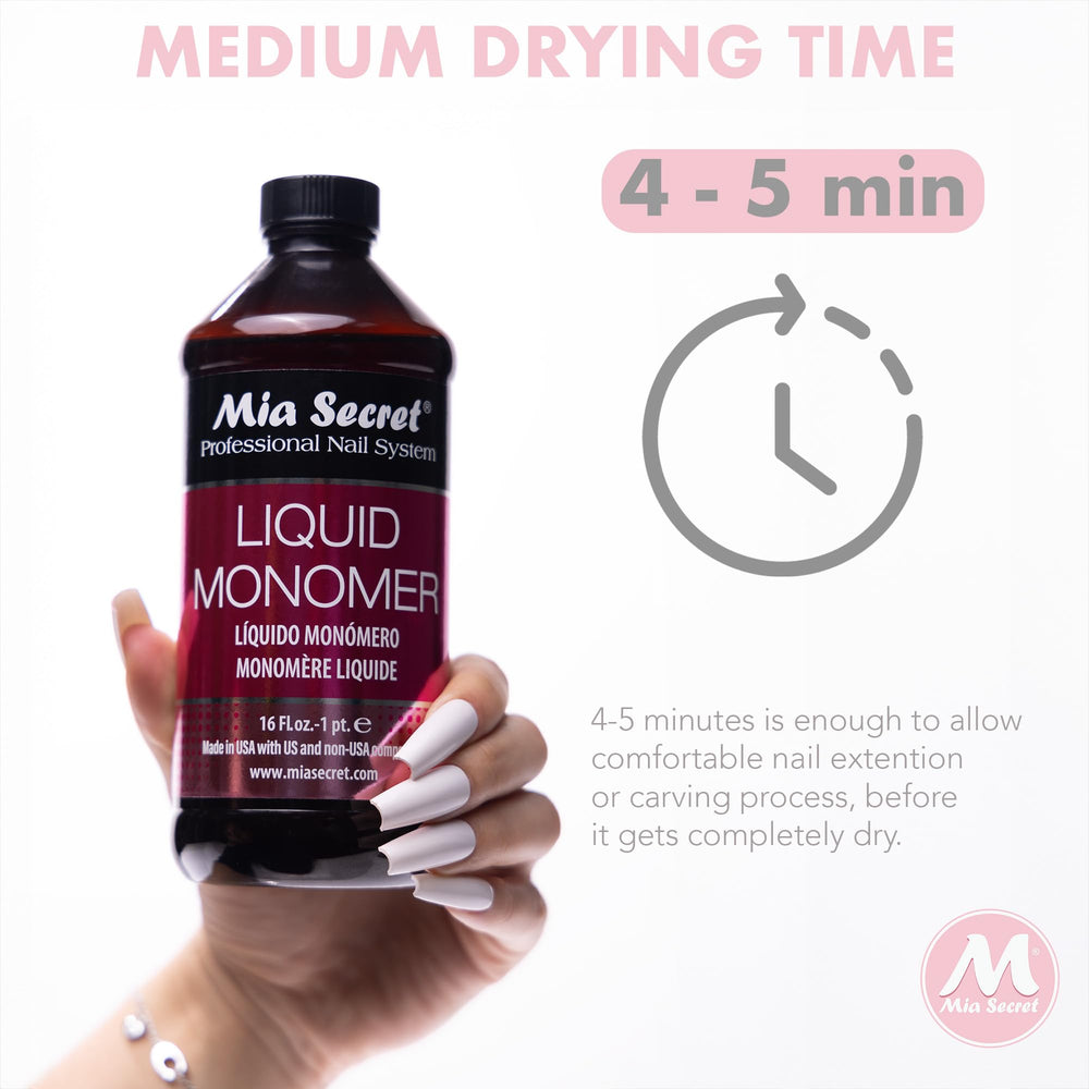 Close-up acrylic bead formed with Mia Secret monomer demonstrating smooth texture and control