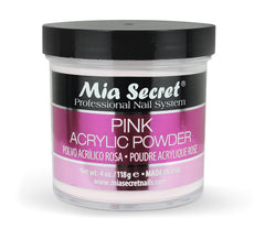 Mia Secret jar front view showing product and branding for salon use