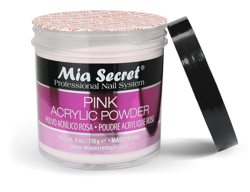 Mia Secret nail art detail with embedded glitter and crisp edges