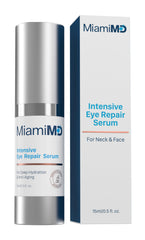 MiamiMD front bottle view showing compact 15ml serum, highlights travel friendly convenience