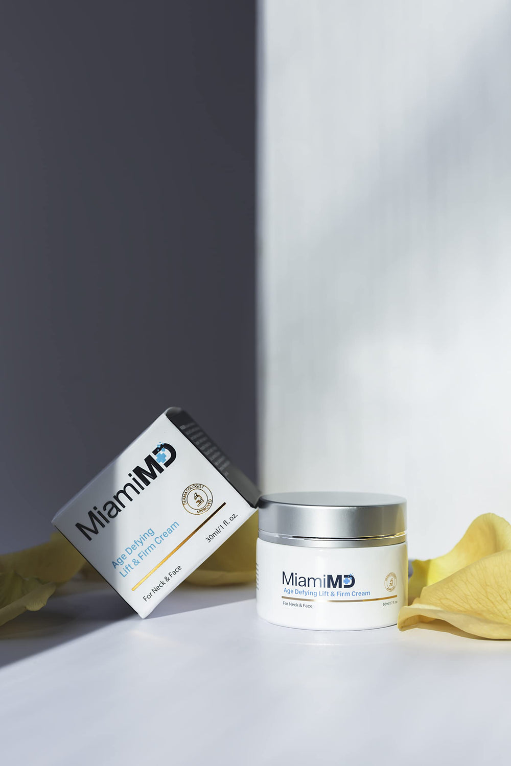 MiamiMD packaging side profile conveying compact travel-friendly 1.7oz size