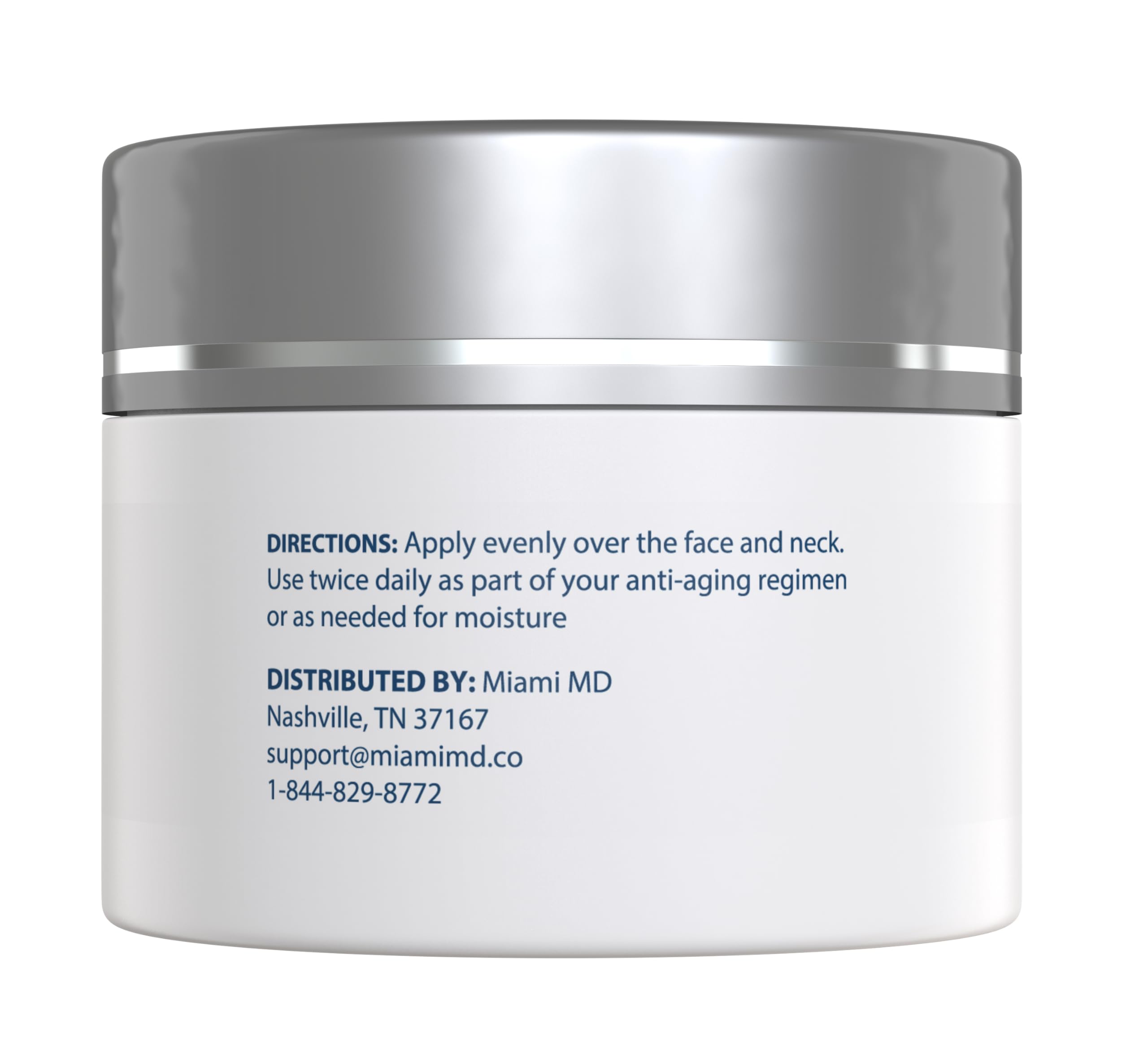 MiamiMD cream texture close-up demonstrating rich hydration and smooth spread