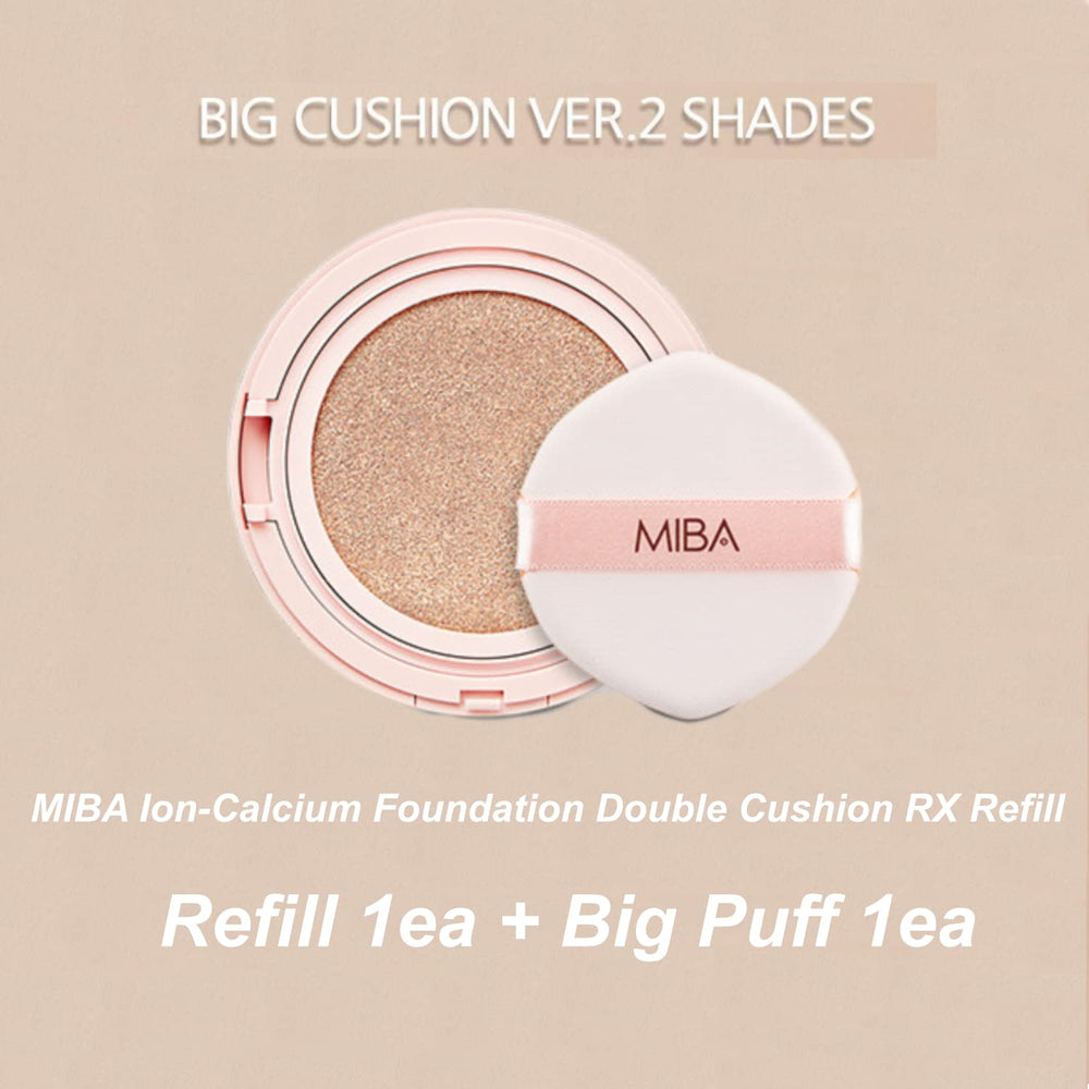 MIBA cushion texture close-up displaying creamy finish and blendability