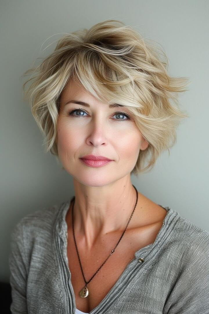 Michael Christopher styled hair in lifestyle scene showing natural movement benefit