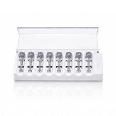 MICHAEL TODD blade refills next to ruler showing compact size and easy storage benefit