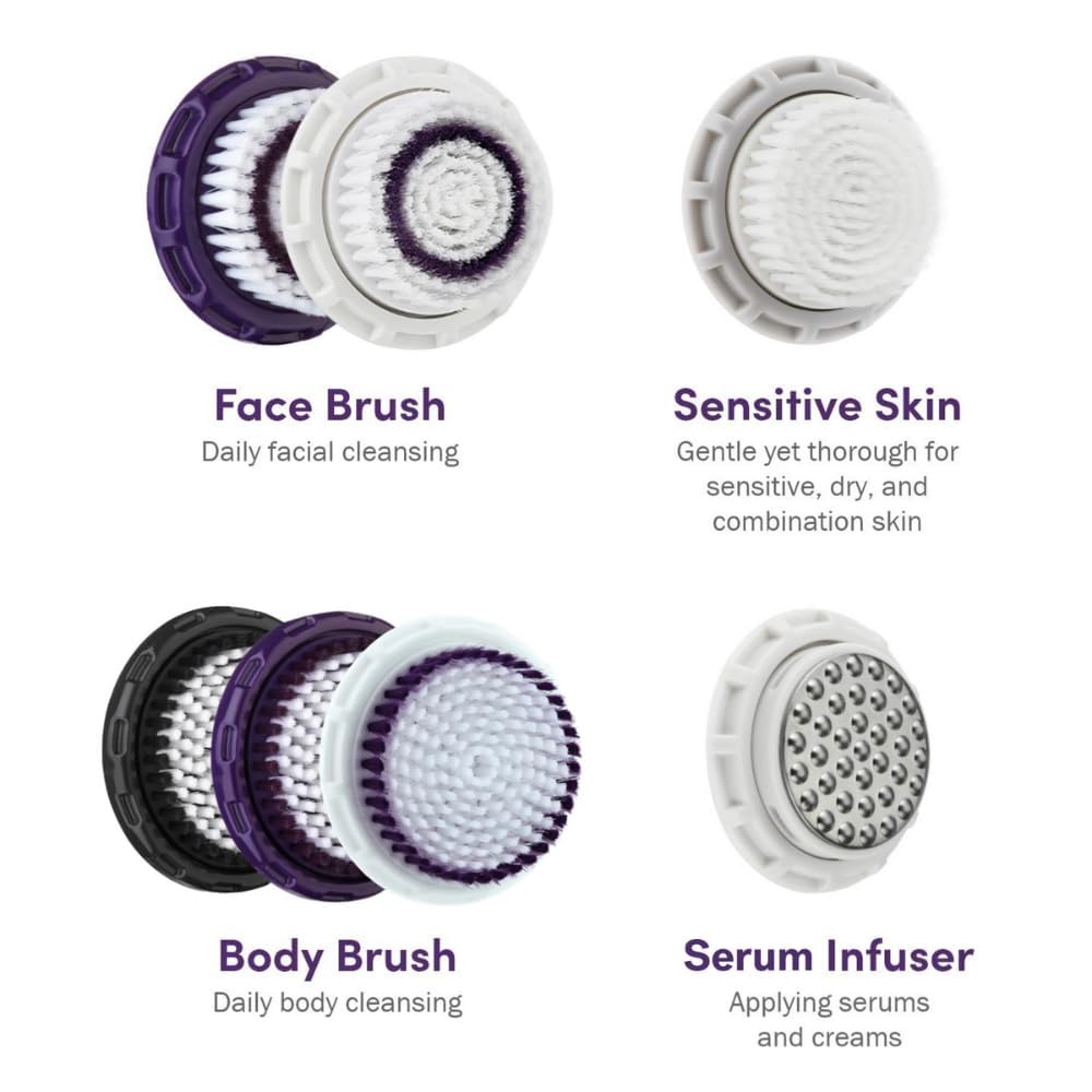 MICHAEL TODD close-up of soft antimicrobial bristles highlighting gentle cleansing