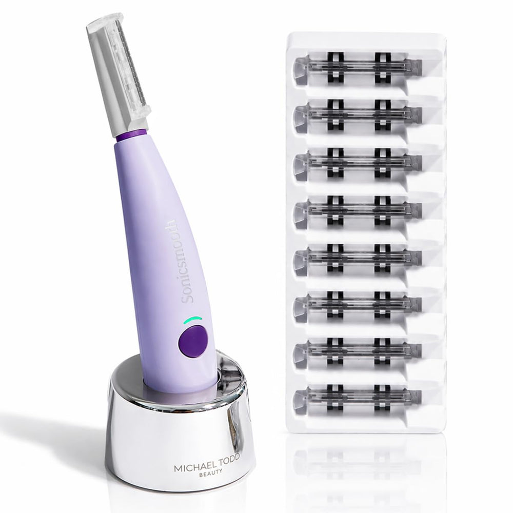 MICHAEL TODD Sonicsmooth front view showing sleek design and easy grip benefit
